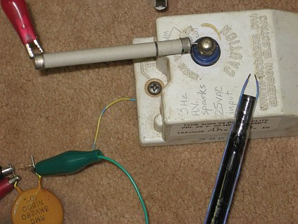 closeup of apparatus